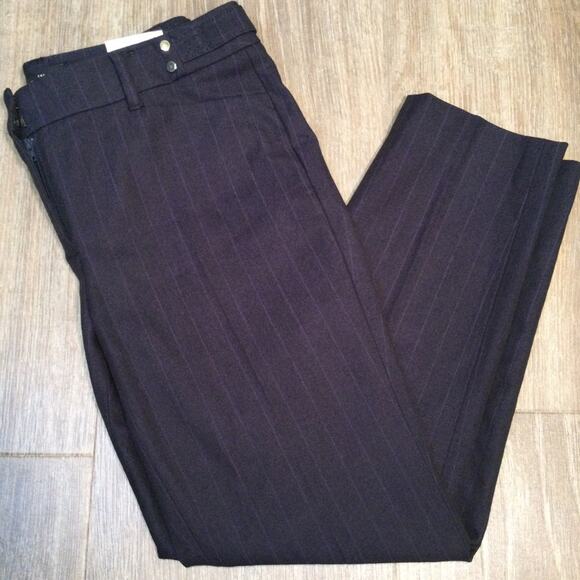 New WHBM Black The Slim Ankle pants 6 Petite - Picture 1 of 9